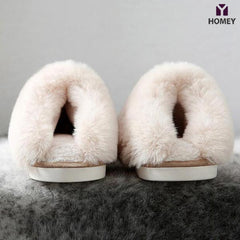 HOMEY® – Кожаные тёплые тапочки